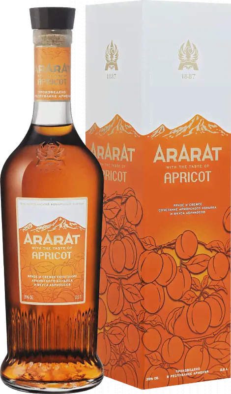 Коньяк Арарат Априкот Армянский Бренди 0.5 л Gift Box-0