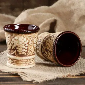 Штоф с рюмками "Арарат" шамот, 5 предметов, 0,9 л