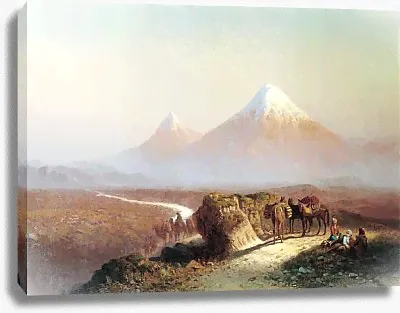 В горах. Вид на Арарат. 1894-0