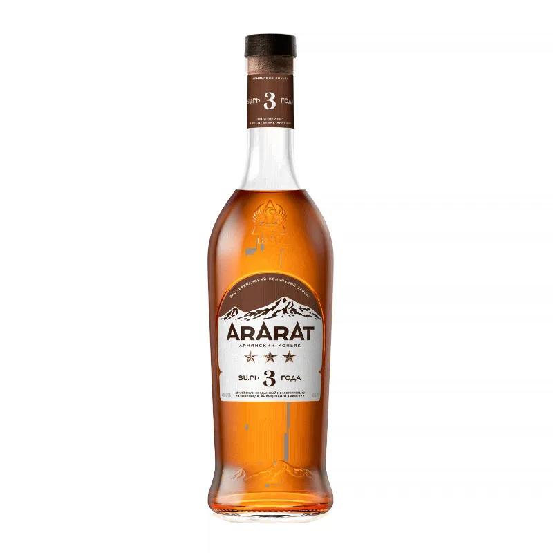 Коньяк армянский "АРАРАТ" 3 звезды 0,5л 40%-0