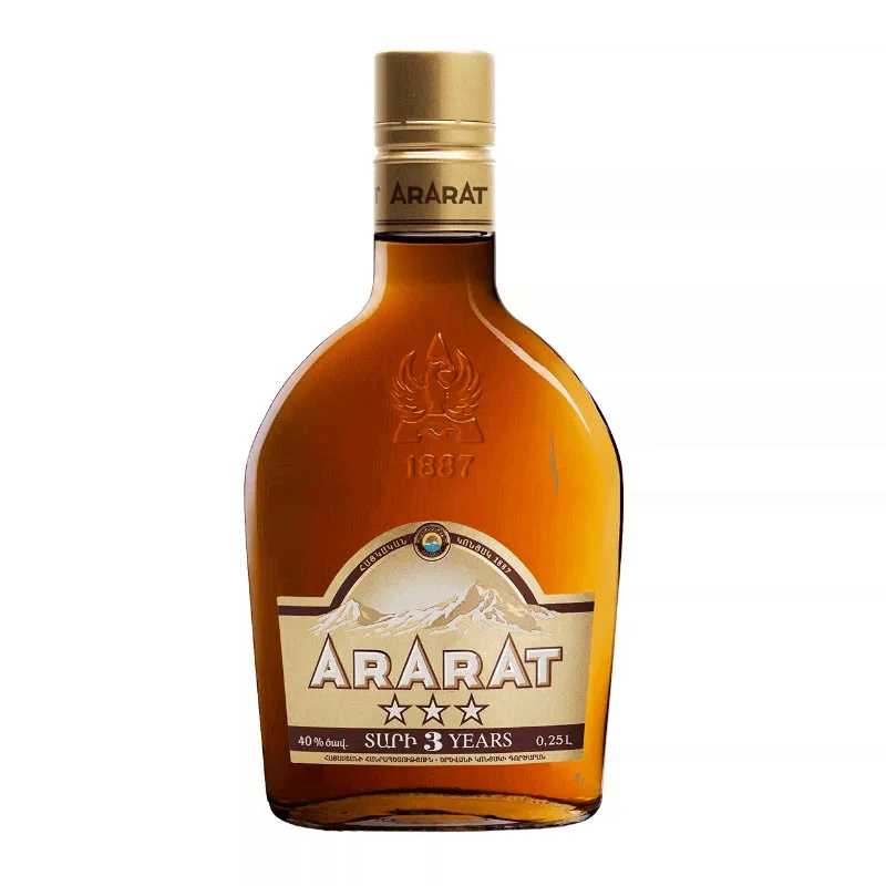 Коньяк армянский "АРАРАТ" 3 звезды 0,25л 40%-0