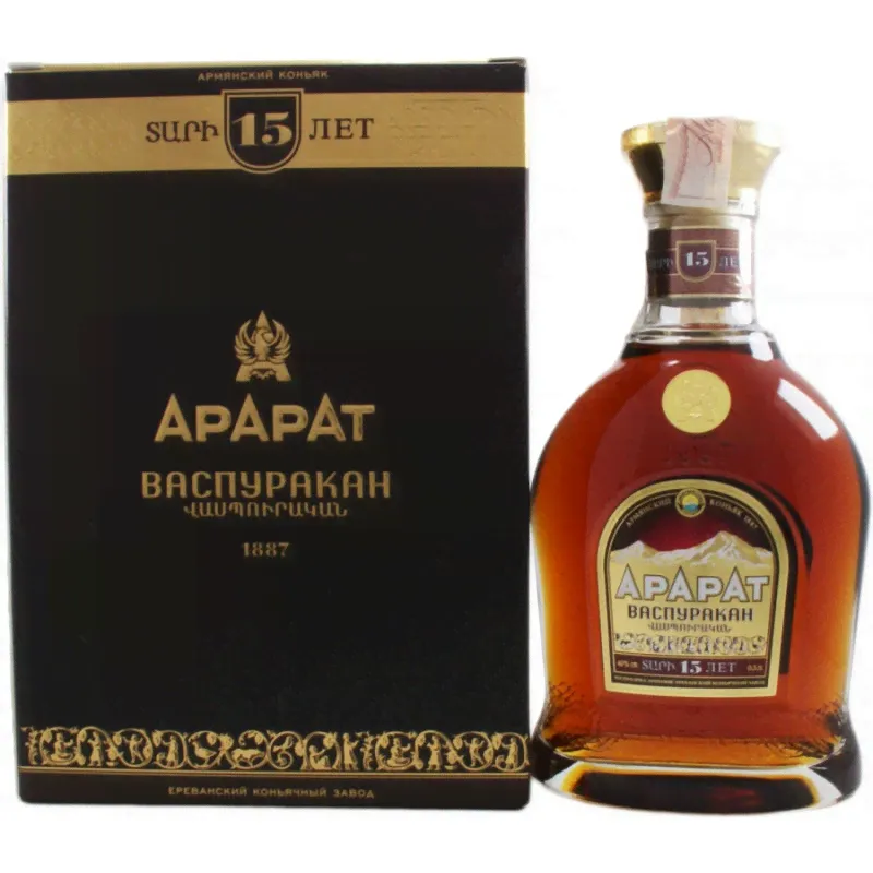 Коньяк АрАрАт "КС" Васпуракан 15лет 40% 0,5л п/уп. Армения-0
